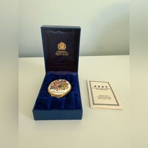 Halcyon Days Enamel Happy Birthday Trinket Box
